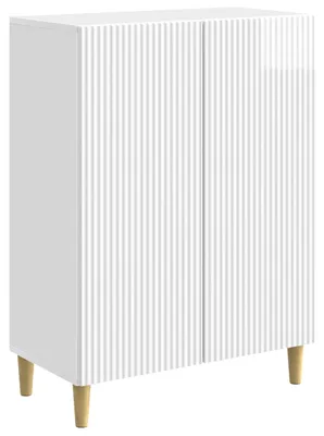 Immagine prodotto di Credenza VidaXL, bianco lucido, 66 x 34,5 x 90 cm, materiale a base di legno