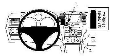 Produktbild von Brodit ProClip Fahrzeughalter 854335 - Mittelbefestigung - Opel Zafira B 05-11