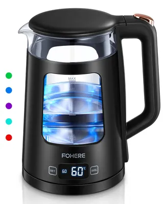 Wasserkocher 1,7 l Glaskocher 2200 W 5 Temperaturen Warmhaltefunktion