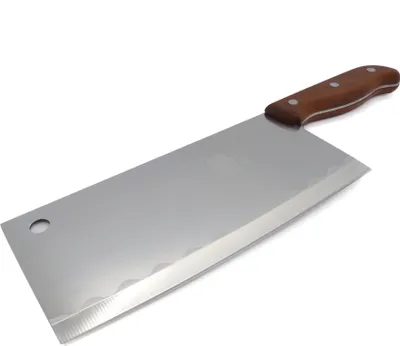 Produktbild von Starlet24® Chinesisches Edelstahl Hackmesser 33 cm – Vielseitiges Küchenmesser mit 20,5 cm Klinge, Ideal für Fleisch, Fisch und Gemüse (#190527)