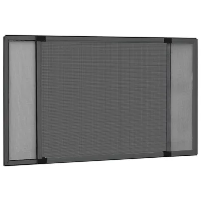 Produktbild von The Living Store Teleskop-Fliegengitter für Fenster Anthrazit (100-193)x75 cm