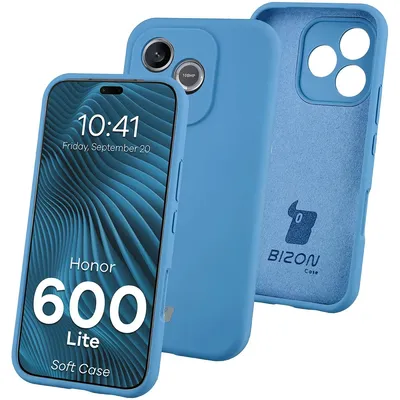 Produktbild von Silikon Handyhülle für Honor 600 Lite 5G, Bizon Soft Case, Blau