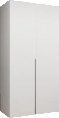 Zdjęcie produktu dla MEBLE KRYSPOL, szafa, szafa 100x202x52, biały, uchwyt z kaszmiru