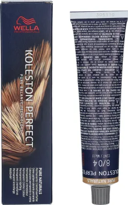 Produktbild von Wella Koleston Perfect Me+ Pure Naturals, Braun, 08/04, Unisex, 60 ml, Alle Haare, Glanz