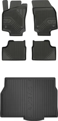 Produktbild von FROGUM Gummimatten Auto Fußmatten + Kofferraummatte für Opel Astra H 2004-2014