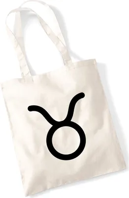 Produktbild von Huuraa Jutebeutel Stier Sternzeichen Zeichen 10 Liter Natural Baumwolle Tasche Geschenkidee