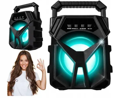 Obrázek produktu pro Bluetooth reproduktor Boombox 400 W PMPO, přenosný, IPX6, FM rádio, USB, microSD, AUX, MP3