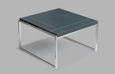 Produktbild von Beistelltisch aus MDF und Edelstahl in modernem Design