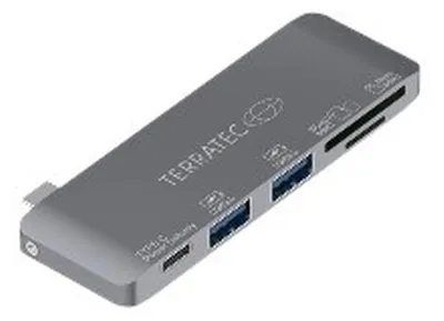 Produktbild von Terratec 283005, USB 3.2 Gen 1 (3.1 Gen 1) Type-C, Grau, MMC, MicroSDXC, SDXC, USB 3.2 Gen 1 (3.1 Gen 1) Type-A, USB 3.2 Gen 1 (3.1 Gen 1) Type-C, CE, USB