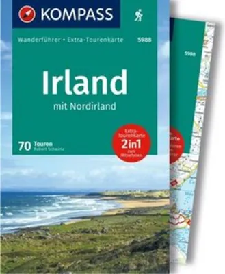 Produktbild von KOMPASS Wanderführer Irland mit Nordirland, 70 Touren mit Extra-Tourenkarte