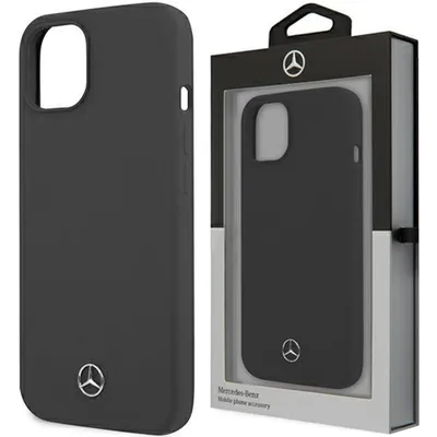 Produktbild von Mercedes MEHCP13SSILBK iPhone 13 mini 5,4" schwarz Hartschalen Silikon Line Handyhülle