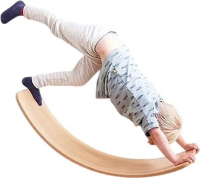 Immagine prodotto di Tavola di equilibrio in legno per bambini GINGER HOME, giocattolo di equilibrio, 82x30x15cm