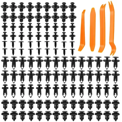 Imagen del producto de Juego de clips de fijación para automóviles, de 190 piezas, con 6 tipos de clips, 4 herramientas, fabricado en plástico, para carrocería