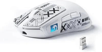 Produktbild von Ultraleichte kabellose Gaming-Maus 53g, PAW3311 Sensor, 24.000 DPI, Tri-Mode Bluetooth/2,4G/Kabel, RGB, 400mAh Akku für Gaming & Arbeit