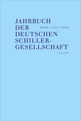 Produktbild von Jahrbuch der Deutschen Schillergesellschaft 2024