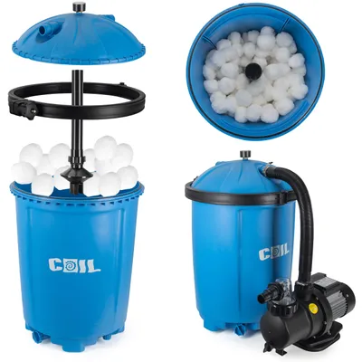 Zdjęcie produktu dla Lebula pompa piaskowa do basenu bestway intex. wydajność 8500l/h + kulki filtracyjne aquallon 925g