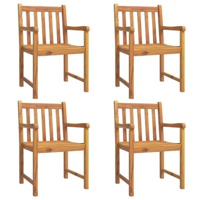Produktbild von Gartenstühle 4 Stk. 56x55,5x90 cm Massivholz Akazie