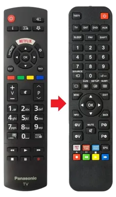 Produktbild von Fernbedienung geeignet für PANASONIC TX-39JSW354