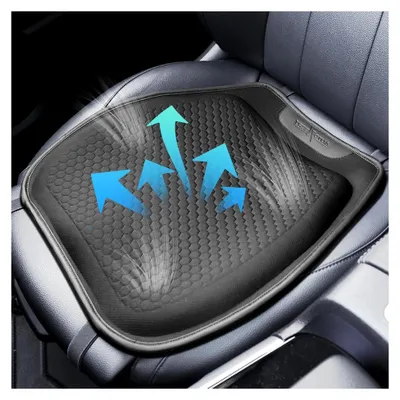 Produktbild von Gel Sitzkissen, Orthopädisches Autositzkissen Ergonomisches Waben-Design Gelkissen, rutschfest Atmungsaktiv Bequem Steißbeinkissen für Auto Bürostuhl Rollstuhl Zuhause