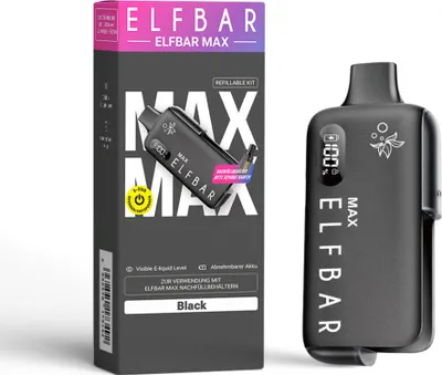 Immagine prodotto di Kit pod ricaricabile ELFBAR MAX - Nero