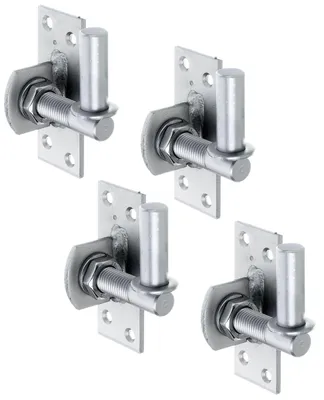 Produktbild von Alberts 868062 Kloben zum Anschrauben, verstellbar um 20 mm, Edelstahl, Dornmaß Ø16 mm, Platte 100 x 40 mm, 4er Set