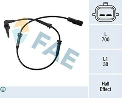 Produktbild von FAE ABS Sensor Raddrehzahl Vorne für RENAULT Clio IV Schrägheck (BH) 78503