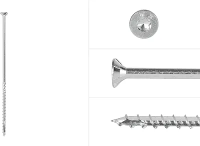 Produktbild von Spanplattenschrauben Verzinkt 6 x 180 mm Torx 30 mit Teilgewinde - Schachtel 100 Stück Schrauben