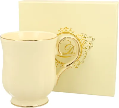 Produktbild von DUO ECRU Becher 450 ml CLARK New Bone China Porzellan