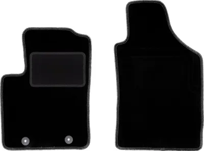 Immagine prodotto di Wielganizator tappetini auto velours anteriori adatto per Fiat 500 (2007-2013, cabrio, hatchback) neri, set 2 pz, con fissaggi