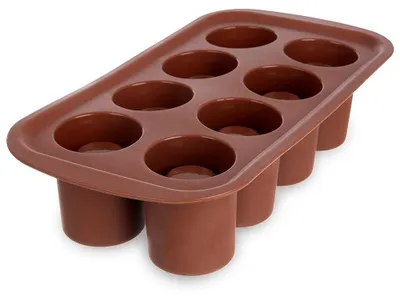 Produktbild von Orion | Dessertform - 26,5x13,5x6 cm - Antihaftbeschichtet - Silikon - Backform für gefülltes Gebäck Braun