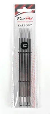 Produktbild von Nadelspiel KARBONZ 3,00 mm 15 cm 5 St