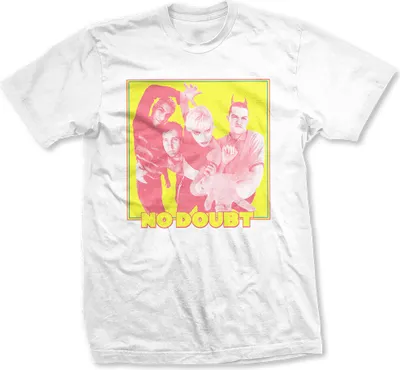 Produktbild von No Doubt Yellow Photo T-Shirt mit kurzen Ärmeln White L