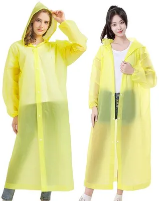 Imagen del producto de Uniqoos® - Juego de 2 ponchos impermeables y reutilizables para la lluvia, fabricados en EVA, con capucha. Protección compacta y ligera contra la lluvia, para mujeres y hombres, talla única
