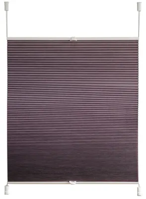 Produktbild von Deco4Me Wabenplissee Klemmfix ohne Bohren – Thermo-Schutz mit Verdunkelung – Silbergrau Blackout, 60 x 140 cm