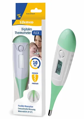 Produktbild von Digitales FIEBERTHERMOMETER mit flexible Spitze digital Fiebermesser Fieber Thermometer 52