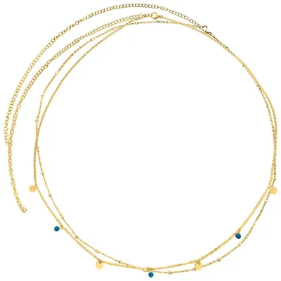 Produktbild von Wildcat Bauchkette - Doublerow Belly Chain - Gold - Chirurgenstahl 316L - wasserfest, langlebig, hautverträglich, Gold