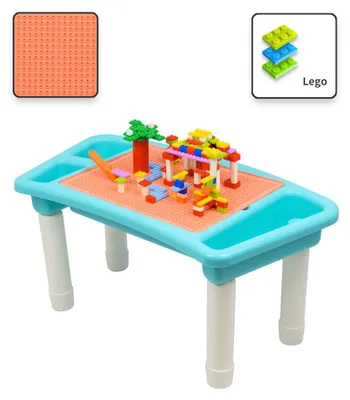 Immagine prodotto di Vassoio da gioco con piastre e 3 scomparti per mattoncini Lego