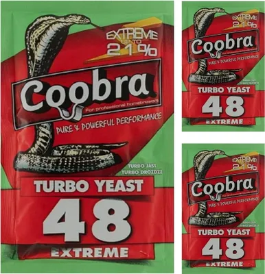 Produktbild von HUGBERT Coobra 48 Extreme Vodka Brennhefe Alkohol Gärhefe Hefe Schnaps Brennhefe TOP, 3 Stück