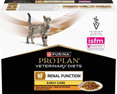 Productafbeelding van Pro Plan Veterinärdiät Feline NF Early Care Kip 10 x 85 gram