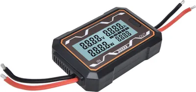 Imagen del producto de Medidor de potencia CC con retroiluminación, pantalla grande y multifuncional, para pruebas de potencia en sistemas de energía solar, rango de 0 a 60V y 150A