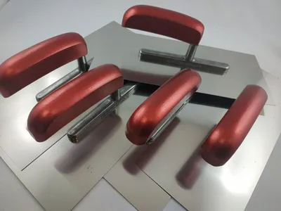 Immagine prodotto di Set 5 pezzi cazzuola per piastrelle 280x130 mm manico in legno cazzuola per intonaco cazzuola lama in acciaio inox CT029