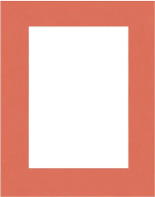 Produktbild von HNFD Passepartout, sofort einsatzbereit, 30 x 40 cm für Bilder im Format 20 x 30 cm, Farbe: Mandarinenorange