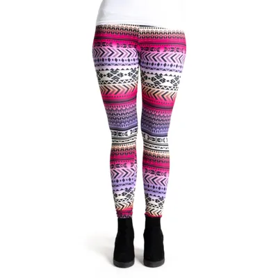 Produktbild von cosey - bedruckte bunte Leggins (Einheitsgröße) - Design Aztec Multicolor