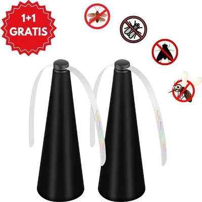 Obrázok produktu pre sada 2 mucholapiek, ventilátorov na stôl, vrtule na batérie - FLYBEGONE