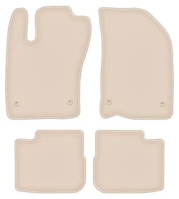 Produktbild von DURBAN Beige Velours-Fußmatten-Set für Fiat Tipo II Limousine (2015-)