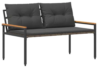 Immagine prodotto di vidaXL Divanetto da esterno a 2 posti 116 x 67,5 x 72 cm in polyrattan