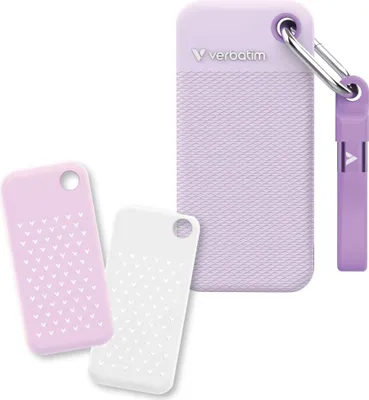 Obrázok produktu pre Verbatim Pocket SSD, 1 TB, USB Typ-C, 3.2 Gen 2 (3.1 Gen 2), 10000 MB/s, 10 Gbit/s, Purpurová