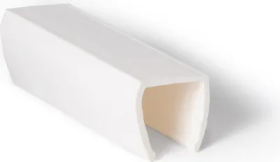 Produktbild von PVC Befestigungsklammer für LED-Neon 11 W/m RGB 220V AC 60 LED/m Halbrund 180º IP67 nach Mass Schnitt alle 100 cm Weiß