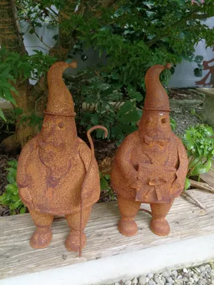 Productafbeelding van Edelrost Nikolaas, 3D Nikolaas - met staf