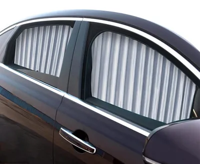 Produktbild von Auto-Sonnenschutz, 2-teilig, magnetischer Sonnenschutz für UV- und Hitzeschutz, silberfarben
